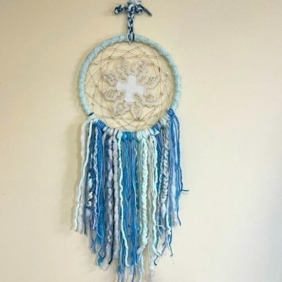 Boho Dreamcatcher Handmade Wall Decor Accent Piece crochet - Picture 2 of 13